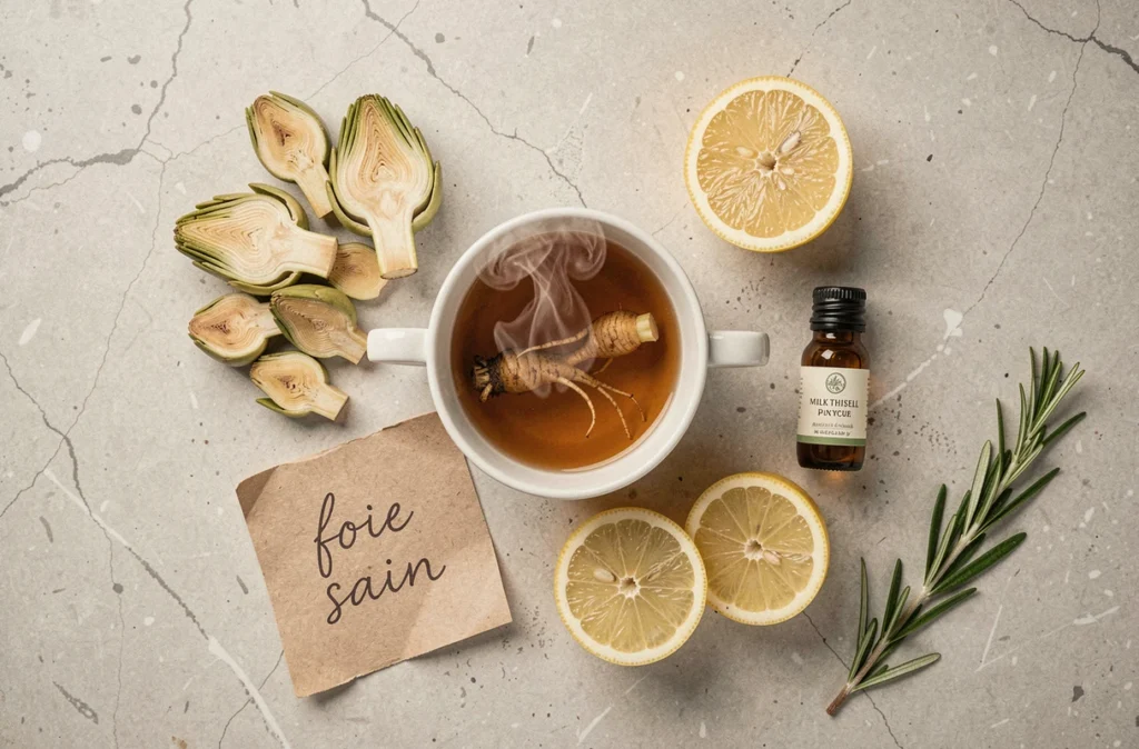 Plantes médicinales et remèdes naturels pour soutenir le foie et réduire les gamma GT sans alcool